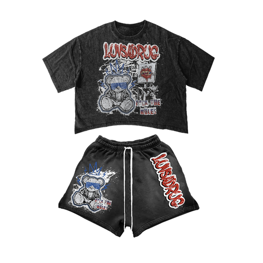 Crop t-shirt set